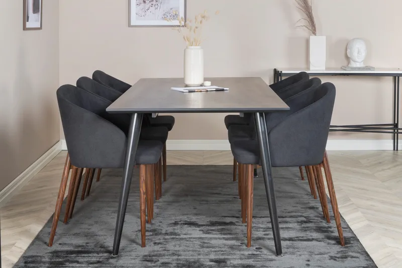 Balisa Spisegruppe 180 cm + 6 stk Kullersbro Spisestoler