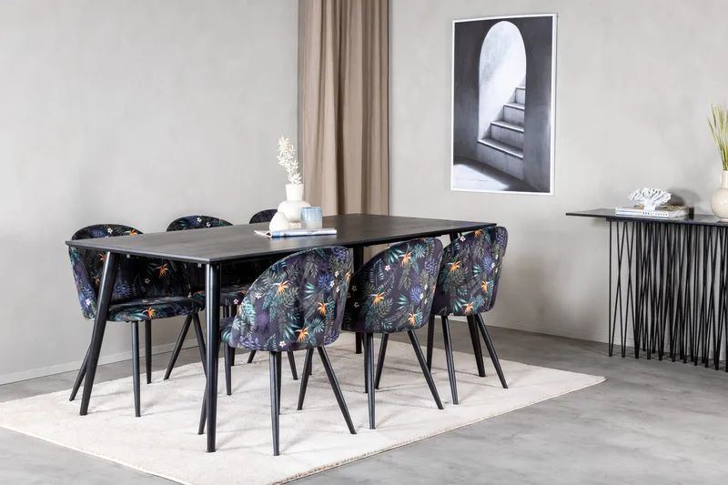 Balisa Spisegruppe 180 cm + 6 stk Sedavi Spisestoler - Møbler - Bord - Spisegruppe