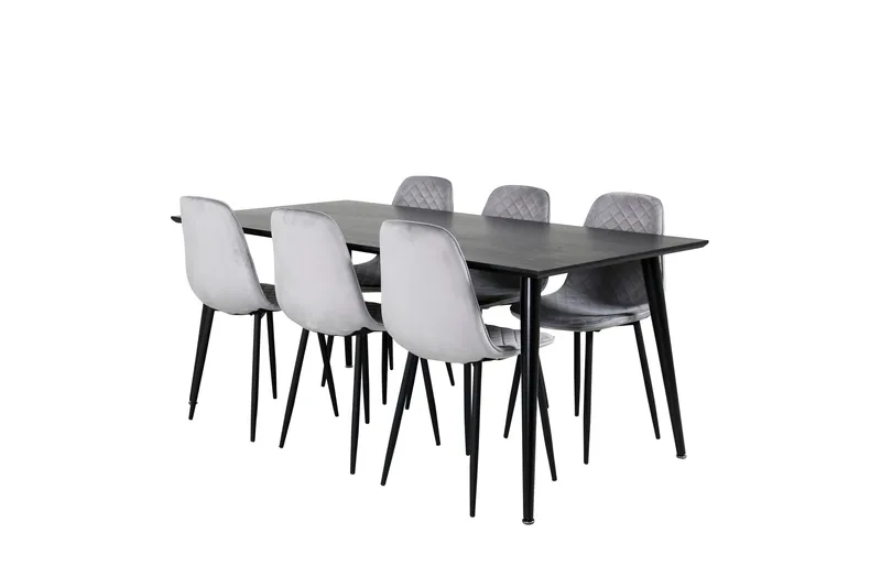 Balisa Spisegruppe 180 cm + 6 stk Ypas Spisestoler