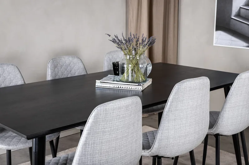 Balisa Spisegruppe 180 cm + 6 stk Ypas Spisestoler - Møbler - Bord - Spisegruppe