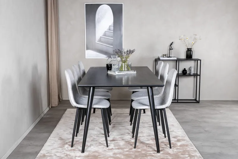 Balisa Spisegruppe 180 cm + 6 stk Ypas Spisestoler - Møbler - Bord - Spisegruppe