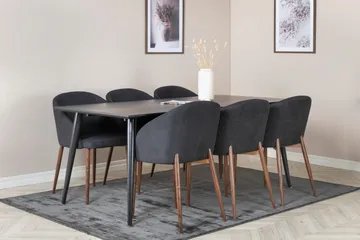 Balisa Spisegruppe 180 cm + 6 stk Kullersbro Spisestoler - Møbler - Bord - Spisegruppe