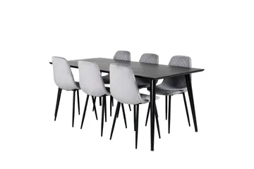 Balisa Spisegruppe 180 cm + 6 stk Ypas Spisestoler - Møbler - Bord - Spisegruppe