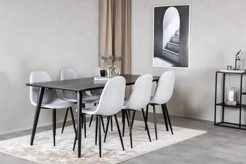 Balisa Spisegruppe 180 cm + 6 stk Ypas Spisestoler - Møbler - Bord - Spisegruppe