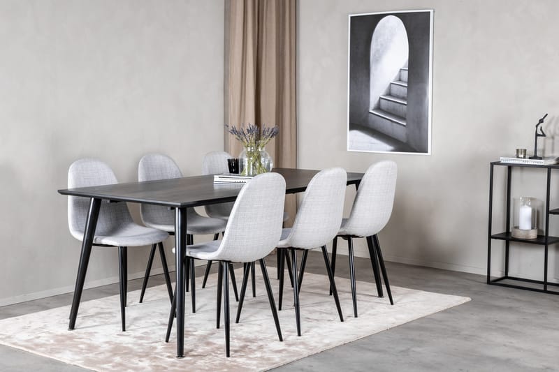 Balisa Spisegruppe 180 cm + 6 stk Ypas Spisestoler - Møbler - Bord - Spisegruppe