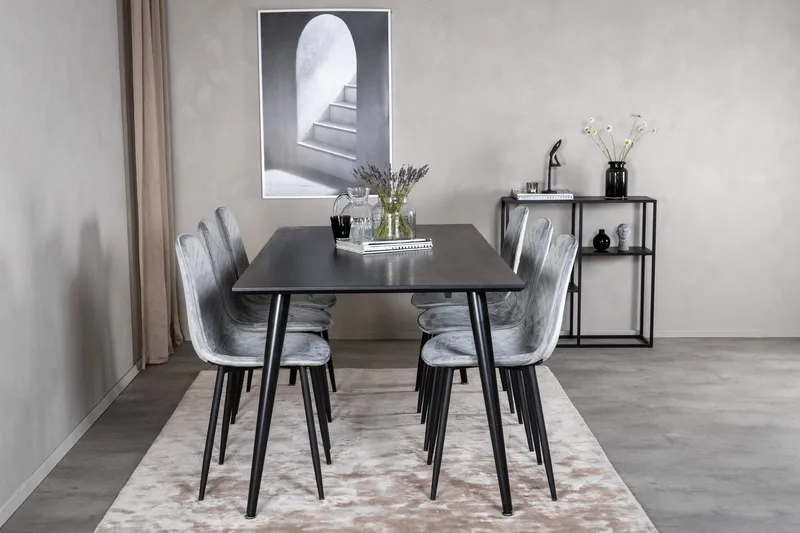 Balisa Spisegruppe 180 cm + 6 stk Ypas Spisestoler - Møbler - Bord - Spisegruppe