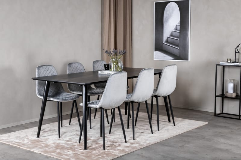 Balisa Spisegruppe 180 cm + 6 stk Ypas Spisestoler - Møbler - Bord - Spisegruppe