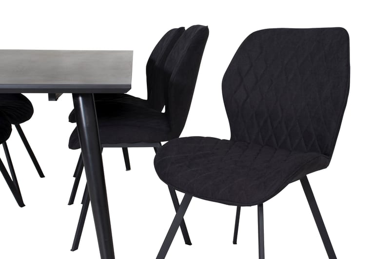 Balisa Spisegruppe 180 cm inkl. 6 Sumoas Stoler - Svart - Møbler - Bord - Spisegruppe