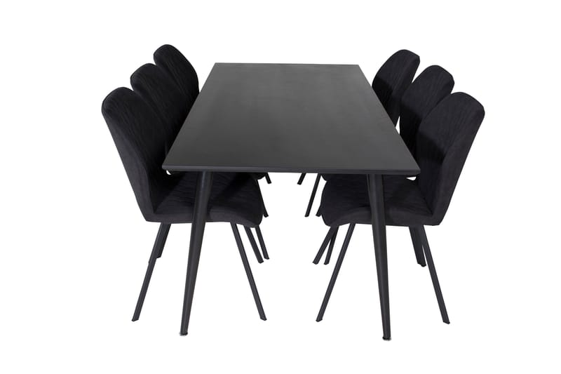 Balisa Spisegruppe 180 cm inkl. 6 Sumoas Stoler - Svart - Møbler - Bord - Spisegruppe