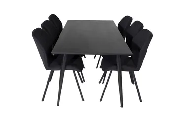 Balisa Spisegruppe 180 cm inkl. 6 Sumoas Stoler - Svart - Møbler - Bord - Spisegruppe