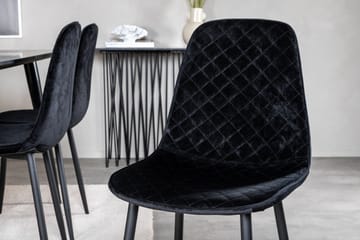 Balisa Spisegruppe 180 cm inkl. 6 Ypas Stoler - Svart - Møbler - Bord - Spisegruppe