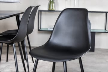 Balisa Spisegruppe 180 cm inkl. 6 Ypas Stoler - Svart - Møbler - Bord - Spisegruppe