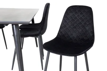 Balisa Spisegruppe 180 cm inkl. 6 Ypas Stoler - Svart - Møbler - Bord - Spisegruppe