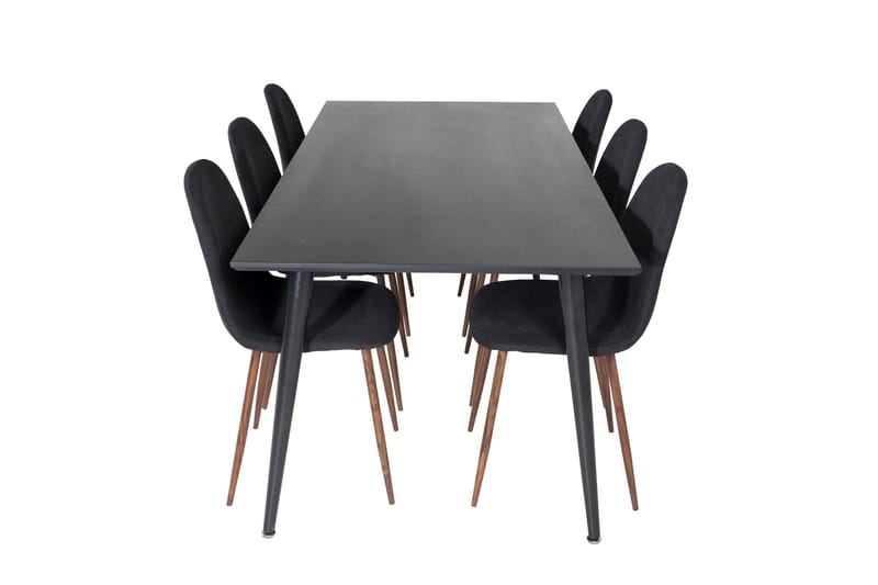 Balisa Spisegruppe 180 cm inkl. 6 Ypas Stoler - Svart/Brun - Møbler - Bord - Spisegruppe