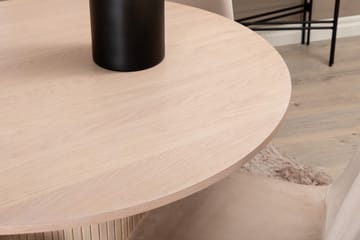 Biana Spisegruppe 100 cm Rund inkl. 4 Pontus Stoler - Beige/Svart - Møbler - Bord - Spisegruppe