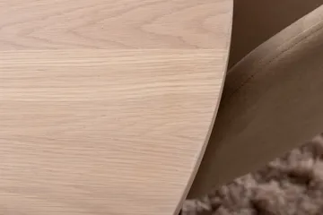 Biana Spisegruppe 110 cm Rund inkl. 4 Berita Stoler - Beige/Svart - Møbler - Bord - Spisegruppe