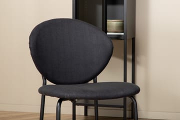 Biana Spisegruppe 110 cm Rund inkl. 4 Moncoll Stoler - Svart - Møbler - Bord - Spisegruppe