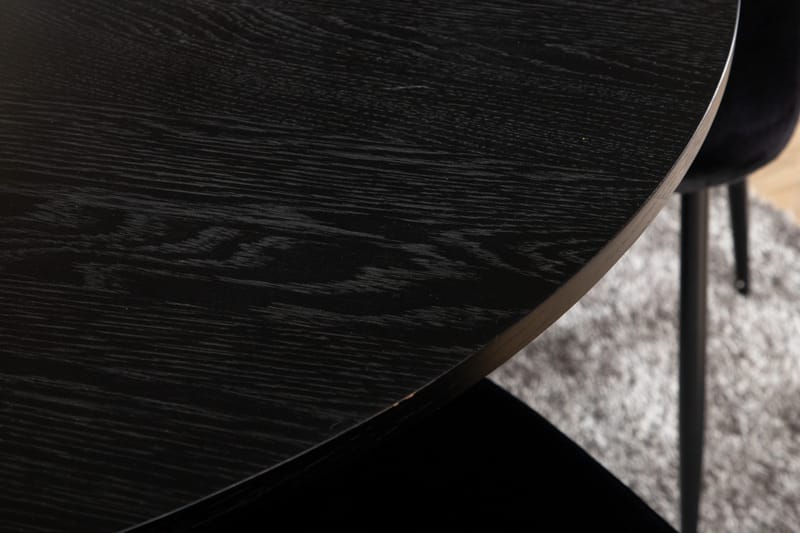 Biana Spisegruppe 110 cm Rund inkl. 4 Pontus Stoler - Svart - Møbler - Bord - Spisegruppe