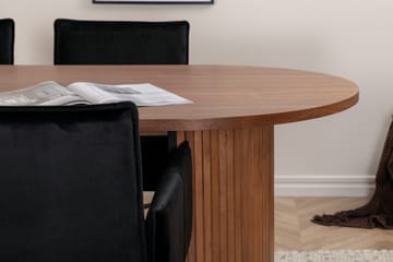 Bianca ovalt Spisebord med 4stk Pippi Spisestol - Møbler - Bord - Spisegruppe