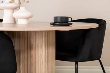 Bianca Rundt Spisebord med 4stk Berit Spisestol - Møbler - Bord - Spisegruppe