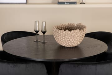 Bianca Rundt Spisebord med 4stk Berit Spisestol - Møbler - Bord - Spisegruppe