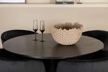 Bianca Rundt Spisebord med 4stk Berit Spisestol - Møbler - Bord - Spisegruppe