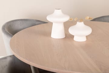 Bianca Rundt Spisebord med 4stk Berit Spisestol - Møbler - Bord - Spisegruppe