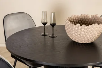 Bianca Rundt Spisebord med 4stk Emma Spisestol - Møbler - Bord - Spisegruppe