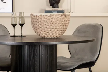 Bianca Rundt Spisebord med 4stk Emma Spisestol - Møbler - Bord - Spisegruppe