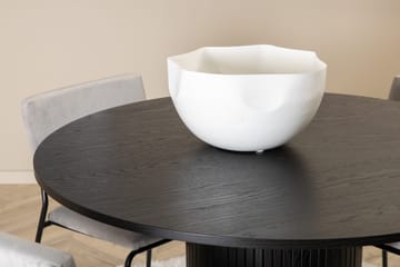 Bianca Rundt Spisebord med 4stk Kenth Spisestol - Møbler - Bord - Spisegruppe