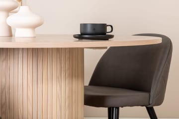 Bianca Rundt Spisebord med 4stk Velvet Spisestol - Møbler - Bord - Spisegruppe