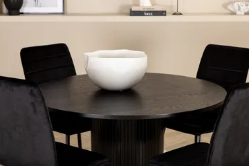 Bianca Rundt Spisebord med 4stk Windu Lyx Spisestol - Møbler - Bord - Spisegruppe