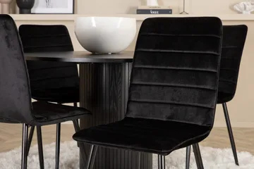 Bianca Rundt Spisebord med 4stk Windu Lyx Spisestol - Møbler - Bord - Spisegruppe