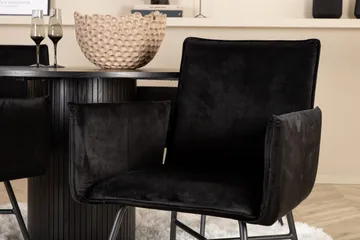 Bianca Rundt Spisebord med 4stk Pippi Spisestol - Møbler - Bord - Spisegruppe