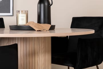 Bianca Rundt Spisebord med 4stk Pippi Spisestol - Møbler - Bord - Spisegruppe