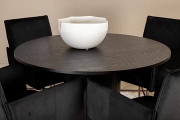 Bianca Rundt Spisebord med 4stk Pippi Spisestol - Møbler - Bord - Spisegruppe