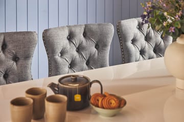 Cibus Spisegruppe 180 cm inkl. 6 Bergviken Stoler - Hvit - Møbler - Bord - Spisegruppe