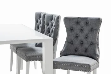 Cibus Spisegruppe 180 cm inkl. 6 Bergviken Stoler - Hvit - Møbler - Bord - Spisegruppe