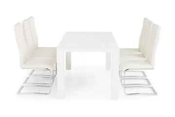 Cibus Spisegruppe med 6 Cibus Stoler - Hvit - Møbler - Bord - Spisegruppe