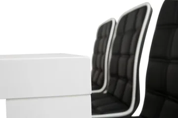 Cibus Spisegruppe med 6 Frida Stoler - Hvit/Sort - Møbler - Bord - Spisegruppe