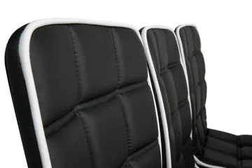 Cibus Spisegruppe med 6 Frida Stoler - Hvit/Sort - Møbler - Bord - Spisegruppe