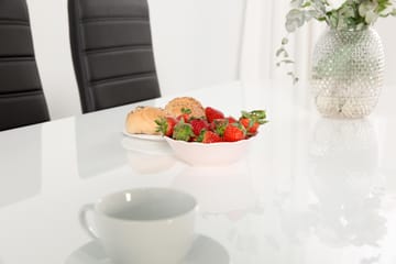 Cibus Spisegruppe med 6 Stoler - Hvit/Svart - Møbler - Bord - Spisegruppe