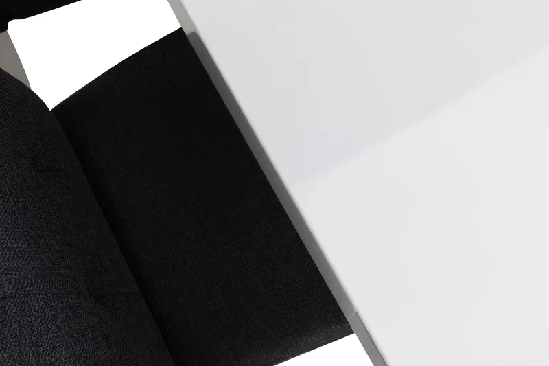 Cibus Spisegruppe med 6 Viktor Stoler - Hvit/Mørkegrå - Møbler - Bord - Spisegruppe