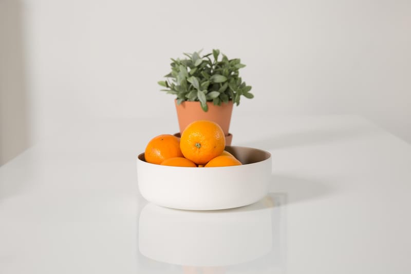 Cibus Spisegruppe med 6 Viktor Stoler - Hvit/Svart PU - Møbler - Bord - Spisegruppe