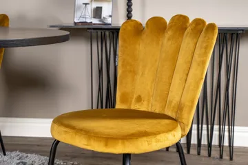 Copenhagen Spisegruppe med 4 Limhamn Spisestoler Gul - Furniture Fashion - Møbler - Bord - Spisegruppe