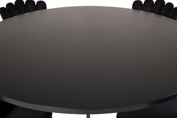 Copenhagen Spisegruppe med 4 Limhamn Spisestoler Svart - Furniture Fashion - Møbler - Bord - Spisegruppe