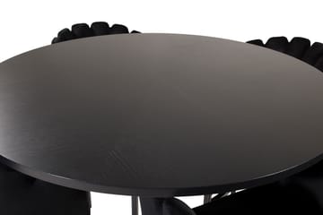 Copenhagen Spisegruppe med 4 Limhamn Spisestoler Svart - Furniture Fashion - Møbler - Bord - Spisegruppe