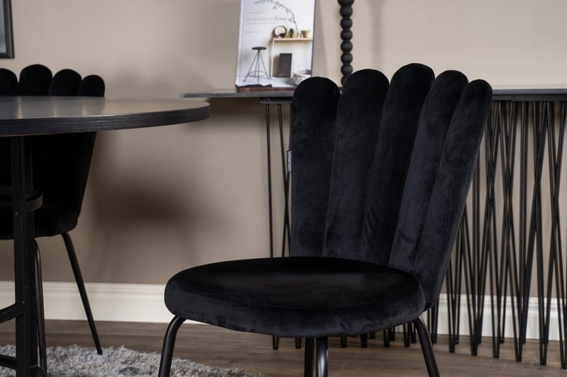Copenhagen Spisegruppe med 4 Limhamn Spisestoler Svart - Furniture Fashion - Møbler - Bord - Spisegruppe