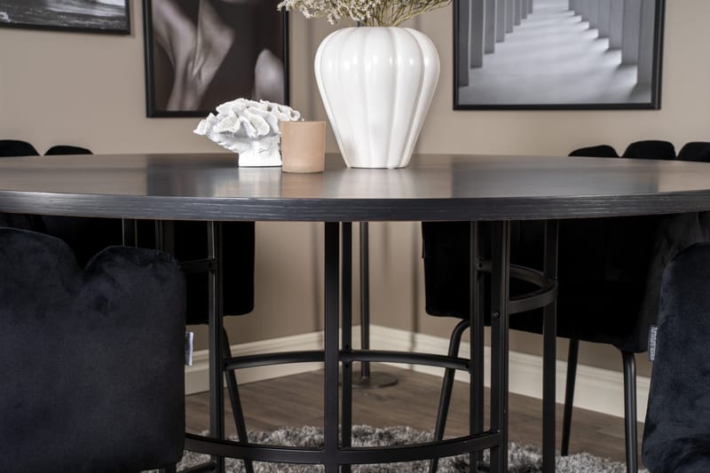 Copenhagen Spisegruppe med 4 Limhamn Spisestoler Svart - Furniture Fashion - Møbler - Bord - Spisegruppe