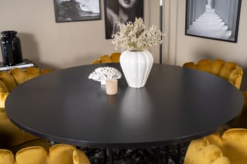Copenhagen Spisegruppe med 6 Limhamn Spisestoler Gul - Furniture Fashion - Møbler - Bord - Spisegruppe
